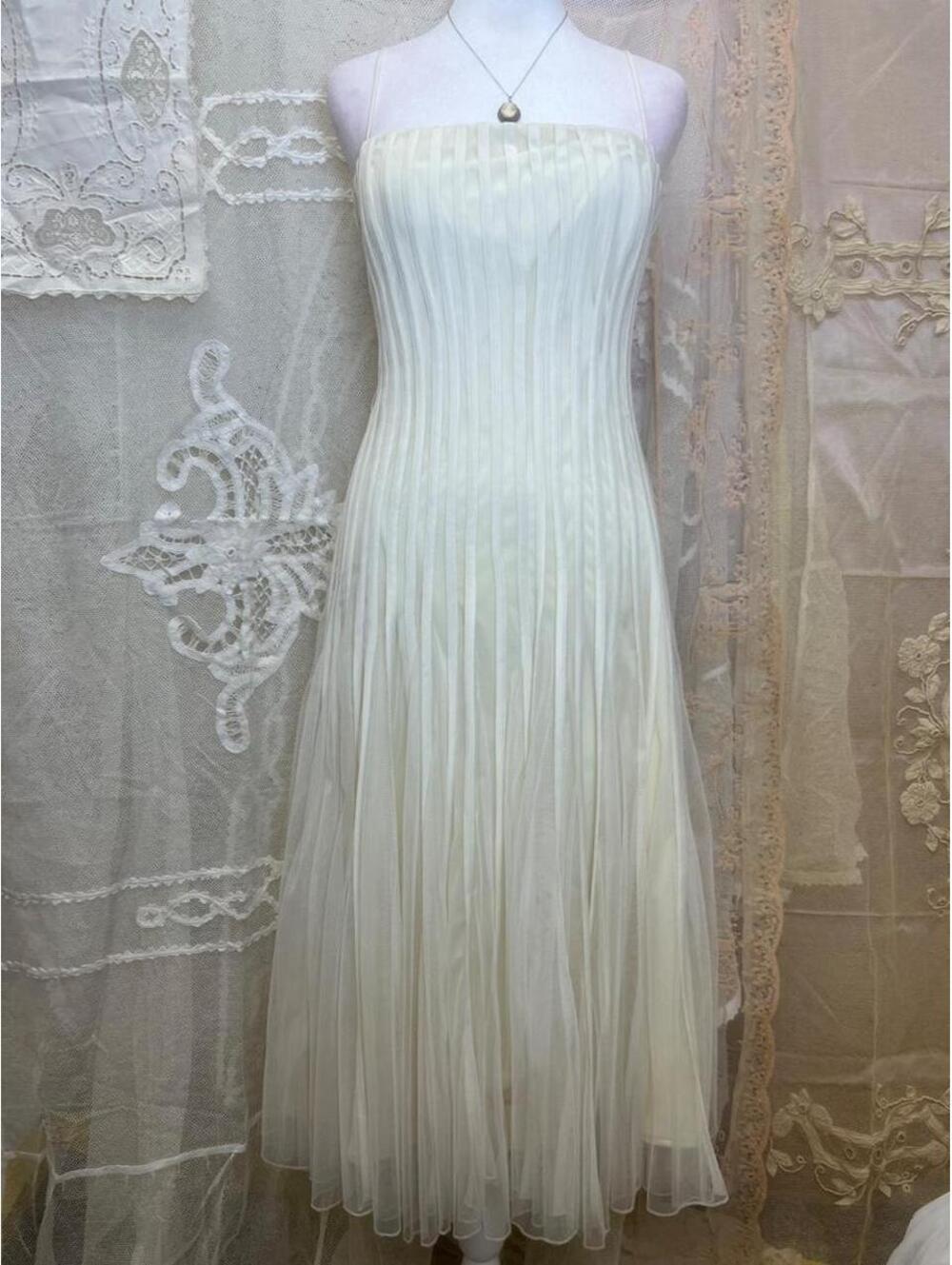 flowy sheer & stripped gown by JS Boutique